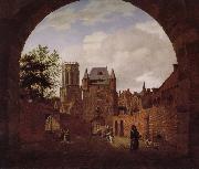 Jan van der Heyden Church of the scenery painting